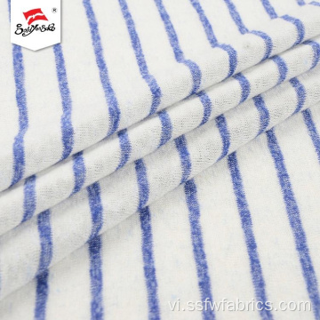 Màu sắc sạch sẽ Antistatic Stripe phổ biến Vải dệt kim Hacci